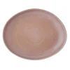 Ceramiczny talerz różowy matowy
