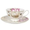 Filiżanka do herbaty złota róża porcelana