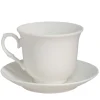 Filiżanka porcelanowa biała romantyczna komplet 6 szt.