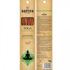 Kadzidło naturalne SATTVA AYURVEDA INSENCE YOGA & MEDITATION 30G