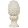 Karczoch ceramiczny ozdobny kremowy