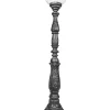 Lampa ogrodowa stojąca kula lampa zewnętrzna żeliwna 25fi 140 cm