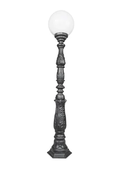 Lampa ogrodowa stojąca kula lampa zewnętrzna żeliwna 25fi 140 cm