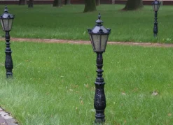 Lampa ogrodowa stojąca lampion lampa zewnętrzna żeliwna 123cm