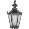 Lampa zewnętrzna sufitowa wisząca żeliwna lampion duży