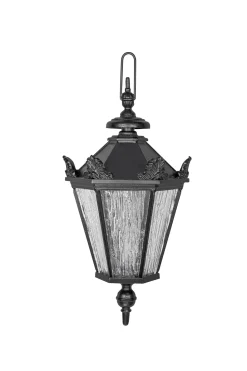 Lampa zewnętrzna sufitowa wisząca żeliwna lampion mały