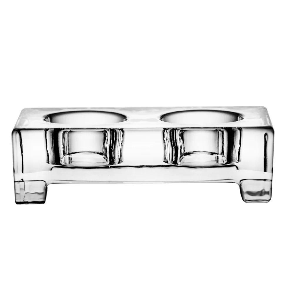 Mały świecznik kryształowy na tealight podgrzewacz 3,7 cm