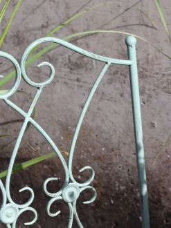 Meble ogrodowe metalowe zielone prowansalskie