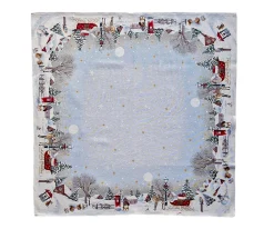 Obrus świąteczny kwadratowy jelonek Boże narodzenie 98x98 cm