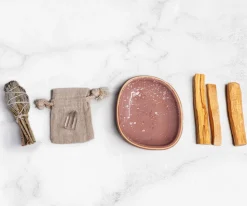 Oczyszczający zestaw do okadzania pink dust premium