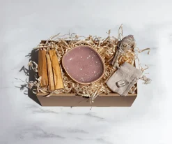 Oczyszczający zestaw do okadzania pink dust premium