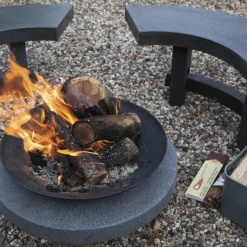 Palenisko ogrodowe metalowe kamienne grill