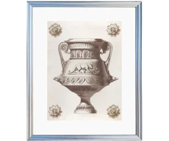 Plakat retro antyczna waza