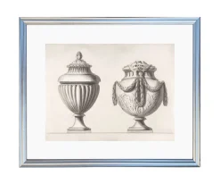 Plakat retro antyczne wazy