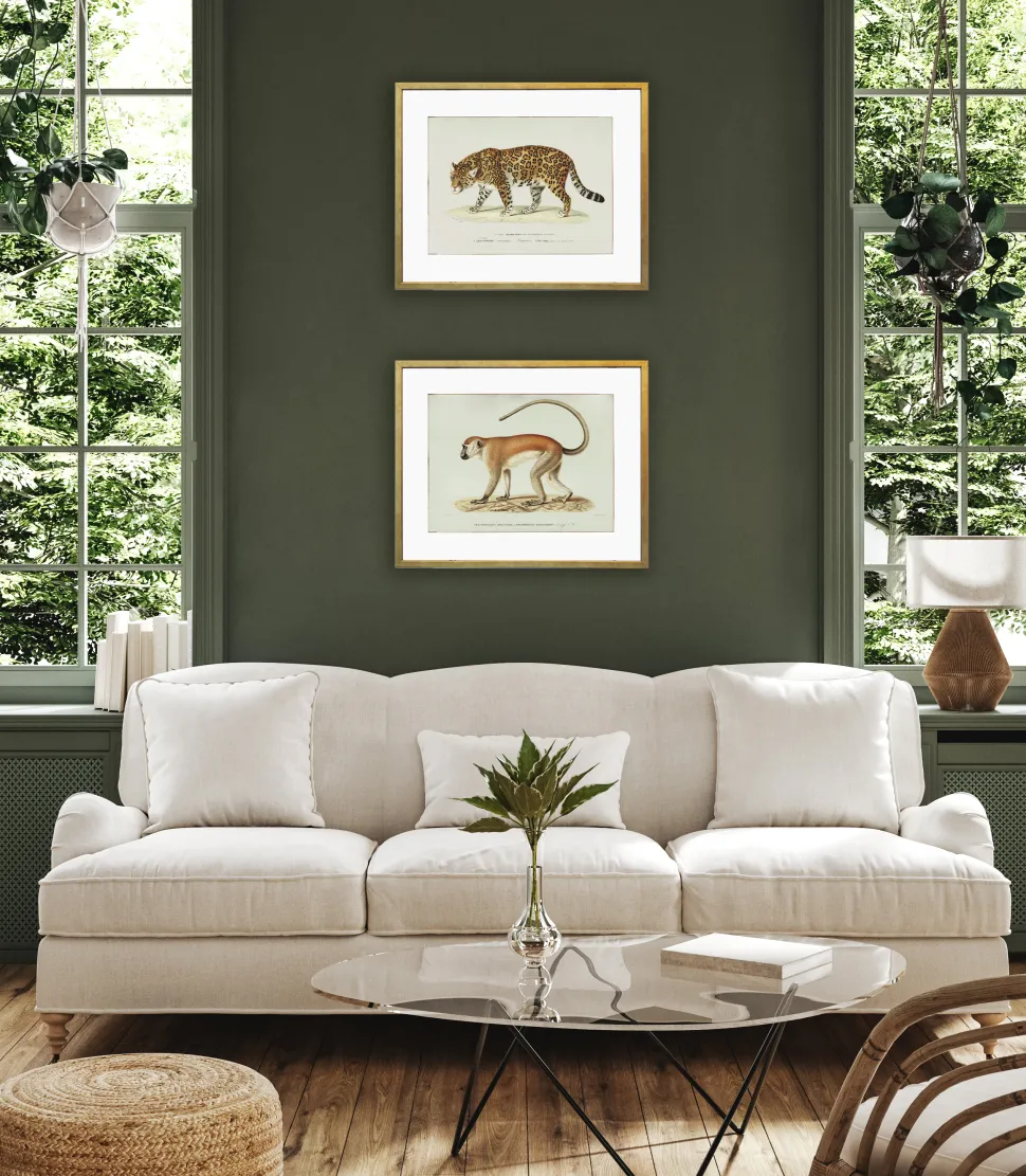 Plakat retro jaguar