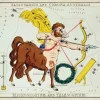 Plakat znaki zodiaku retro - Strzelec