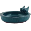Poidełko basen dla ptaków - ceramiczne granatowe