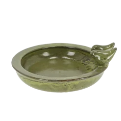 Poidełko dla ptaków ceramiczne zielone