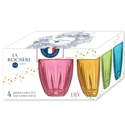 Szklanka Lily komplet 4 szt. szklanki kolorowe 250 ml