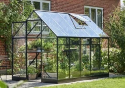 Szklarnia ogrodowa QUBE 610 czarna (6,4 m2, 1,98 x 3,13 m)