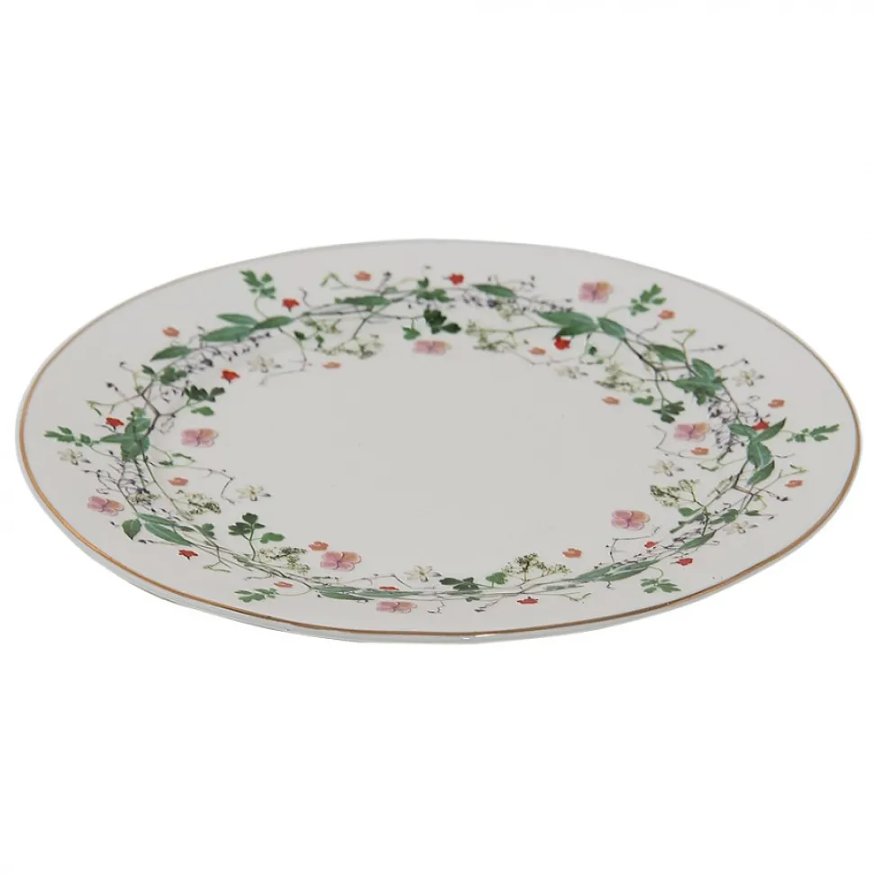 Talerz porcelanowy kwiaty łąki 21 cm zestaw 6 szt.