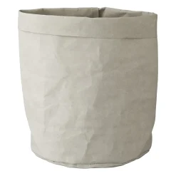 Torba papierowa dekoracyjna biała osłonka na doniczkę 25 cm