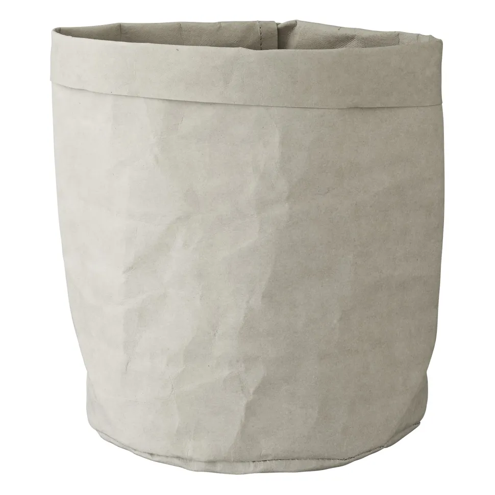 Torba papierowa dekoracyjna biała osłonka na doniczkę 25 cm
