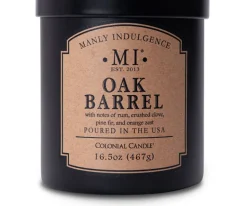 Świeca sojowa Oak Barrel Colonial Candle zapachowa w szkle 467g