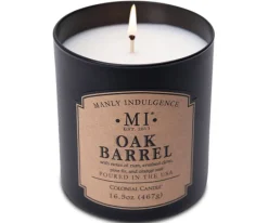 Świeca sojowa Oak Barrel Colonial Candle zapachowa w szkle 467g