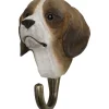 Wieszak do przedpokoju drewniany ręcznie robiony pies Beagle