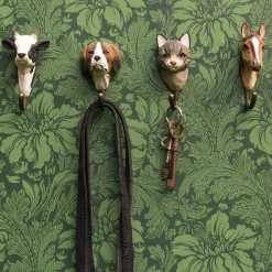 Wieszak do przedpokoju drewniany ręcznie robiony pies Beagle