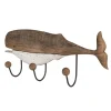 Wieszak drewniany Hamptons Wieloryb