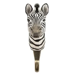 Wieszak drewniany ręcznie robiony zebra
